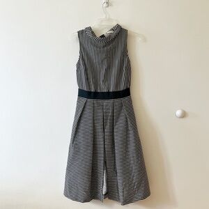 Eva mandes black and white dress